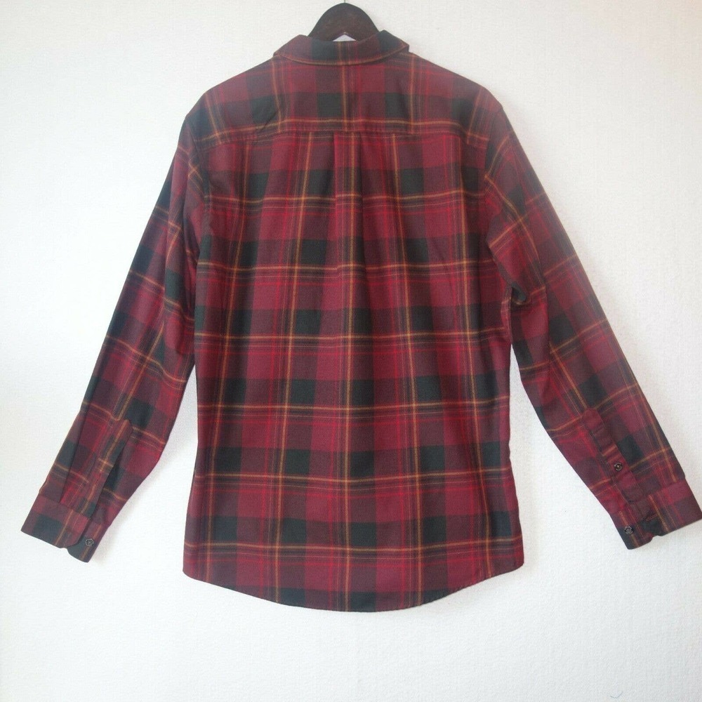 New Eddie Bauer Soft Flannel Button Up Shirt Red … - image 5